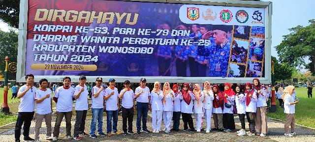 Lomba Permainan Tradisional dalam rangka HUT KORPRI, PGRI DAN DWP KABUPATEN WONOSOBO TAHUN 2024